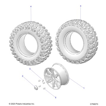 WHEELS, FRONT - G24GMP99 (C750073)