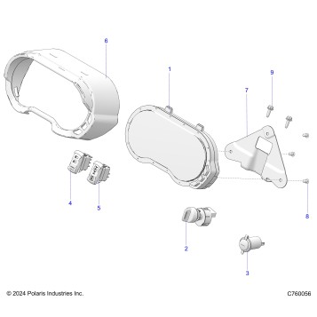 ELECTRICAL, DASH INSTRUMENTS AND CONTROLS - G22GAE99A4 (C760056)
