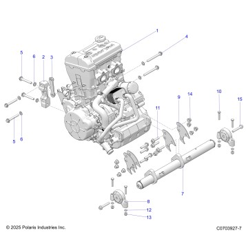 ENGINE, MOUNTING & LONG BLOCK