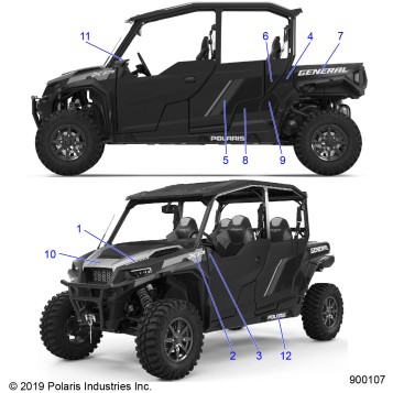 BODY, DECALS - G20GMD99AP/BP (900107)