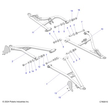 SUSPENSION, FRONT CONTROL ARMS - G25GXK99 (C700815-4)