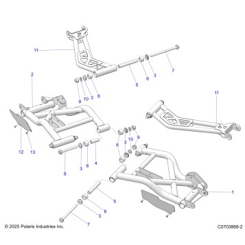 SUSPENSION, REAR CONTROL ARMS