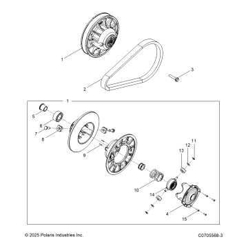DRIVE TRAIN, SECONDARY CLUTCH