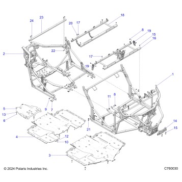 CHASSIS, MAIN FRAME - G25G4E99 (C760030)