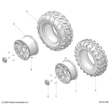 WHEELS, FRONT & REAR