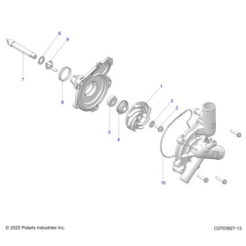 ENGINE, WATERPUMP ASSEMBLY
