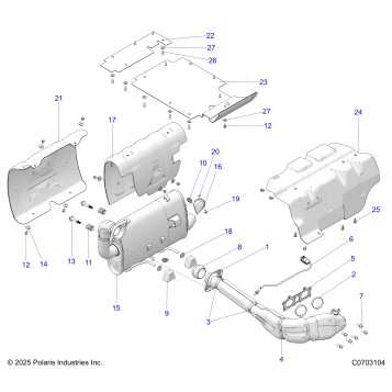 ENGINE, EXHAUST SYSTEM