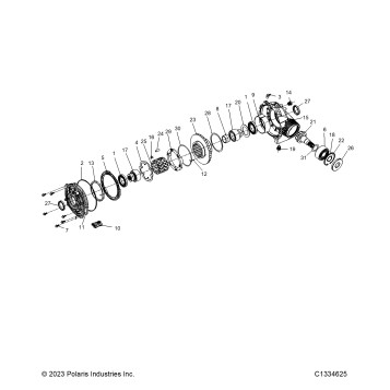 DRIVE TRAIN, FRONT GEARCASE