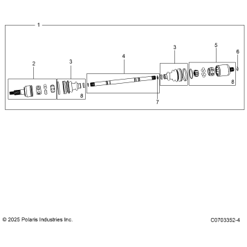 DRIVE TRAIN, FRONT HALF SHAFT