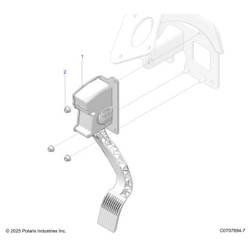 ENGINE, THROTTLE PEDAL