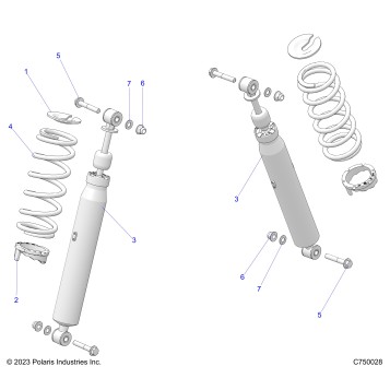 SUSPENSION, FRONT SHOCK MOUNTING - G25GAE99 (C750028)