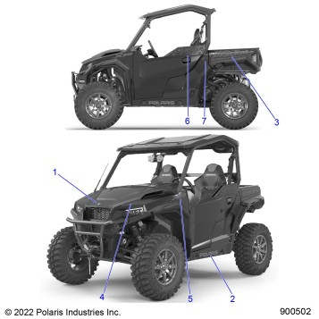 BODY, DECALS - G23GXK99AJ/BJ (900502)