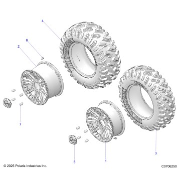 WHEELS, FRONT & REAR
