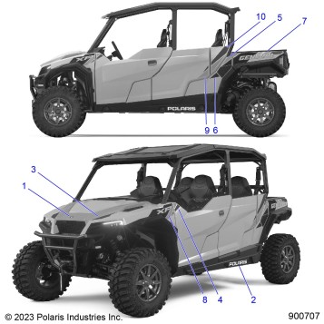 BODY, DECALS - G25GME99 (900707)