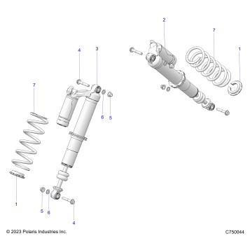 SUSPENSION, FRONT SHOCK MOUNTING