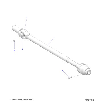 DRIVE TRAIN, FRONT PROP SHAFT - G22GME99AL/BL (C700172-4)