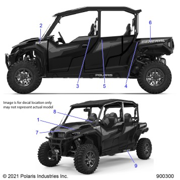 BODY, DECALS - G22GME99AJ/BJ (900300-01)