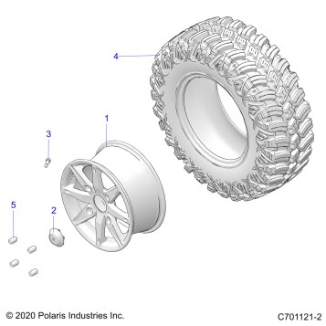 WHEELS, FRONT - G22GXE99AL/BL (C701121-2)