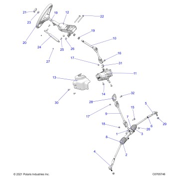 STEERING, STEERING ASM. - G22GAE99A4 (C0705746)