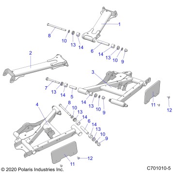 SUSPENSION, REAR CONTROL ARMS - G22GAJ99AP/BP (C701010-5)