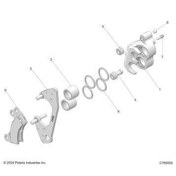 BRAKES, FRONT CALIPER - G25GAP99 (C760002)