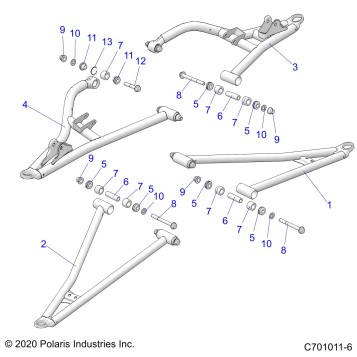 SUSPENSION, FRONT CONTROL ARMS - G22GAJ99AP/BP (C701011-6)