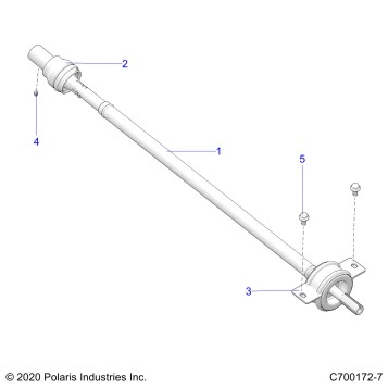 DRIVE TRAIN, REAR PROP SHAFT - G22GXE99AL/BL (C700172-7)