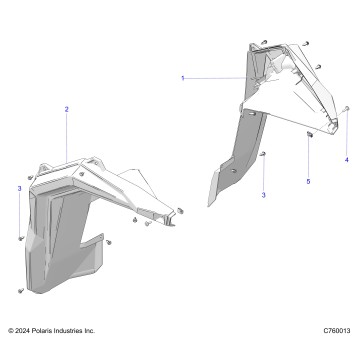 BODY, FENDER FLARES, FRONT