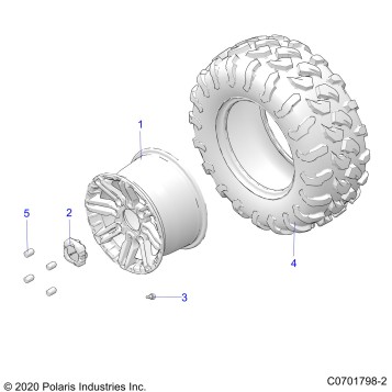 WHEELS, REAR - G22GAJ99AP/BP (C0701798-2)