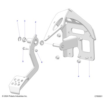 BRAKES, PEDAL - G25GAP99 (C760001)