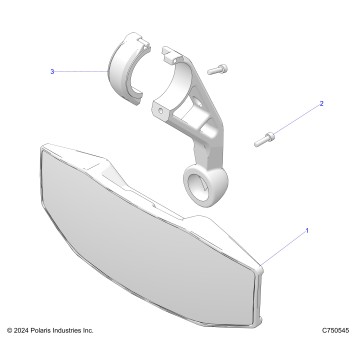 BODY, MIRROR, REAR - G25GXK99 (C750545)