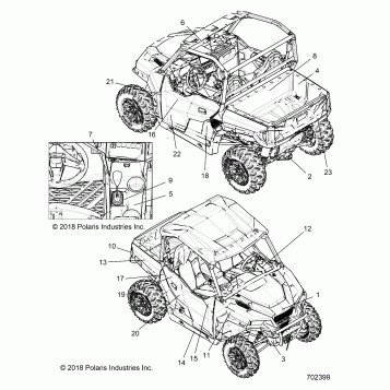 BODY, DECALS - R19RGE99A2/EAR/EBR/UAF/UBF/UAM/UBM/UA9/UB9/UAL/UBL/KAK/KBK (702399)