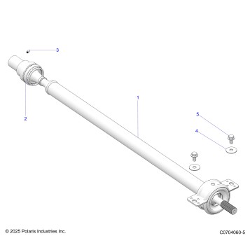 DRIVE TRAIN, REAR PROP SHAFT
