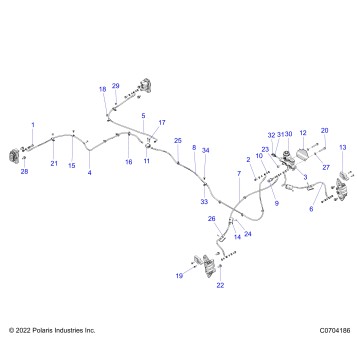 BRAKES, BRAKE LINES AND MASTER CYLINDER - G22GAJ99AP/BP (C0704186)