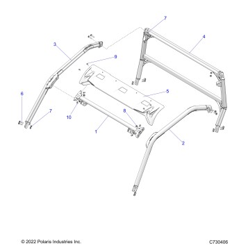 CHASSIS, CAB FRAME - G23GXE99A/99B (C730406)