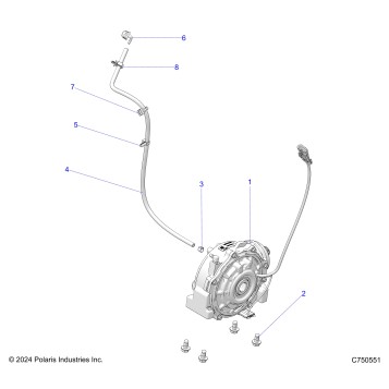 DRIVE TRAIN, FRONT GEARCASE MOUNTING - G25GXK99 (C750551)