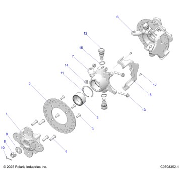 SUSPENSION, FRONT HUB