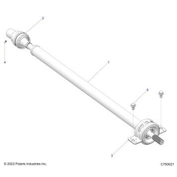 DRIVE TRAIN, REAR PROP SHAFT - G25GXK99 (C750021)