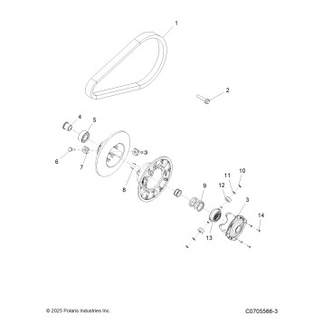 DRIVE TRAIN, SECONDARY CLUTCH