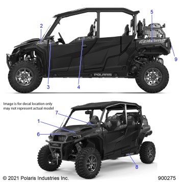 BODY, DECALS - G21GMH99AL/BL (900275)