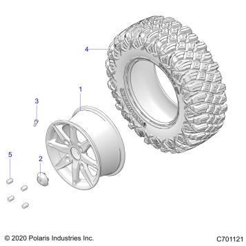 WHEELS, REAR - G22GXE99AL/BL (C701121)