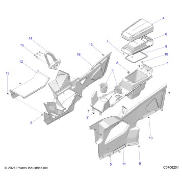 BODY, CENTER CONSOLE
