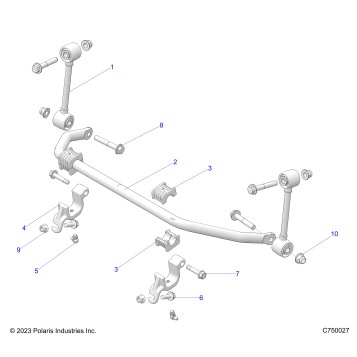 SUSPENSION, FRONT STABILIZER BAR - G24GAP99 (C750027)