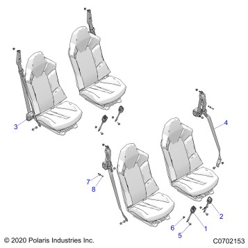 BODY, SEAT BELT MOUNTING - G22GME99AL/BL (C0702153)