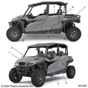 BODY, DECALS - G25GMK99AR (901004)