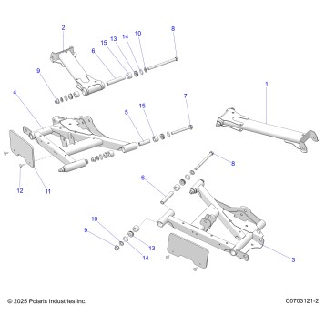 SUSPENSION, REAR CONTROL ARMS