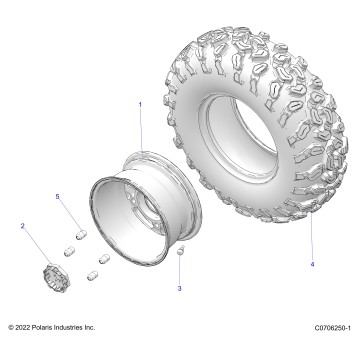 WHEELS, FRONT - G23GAE99A2 (C0706250-1)