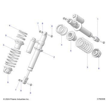 SUSPENSION, FRONT SHOCK MOUNTING