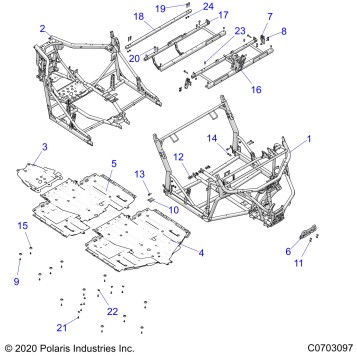 CHASSIS, MAIN FRAME AND SKID PLATES - G22G4J99AP/BP (C0703097)