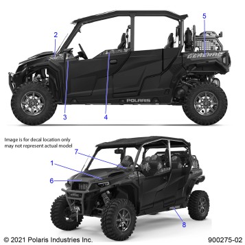BODY, DECALS - G22GME99AL/BL (900275-02)
